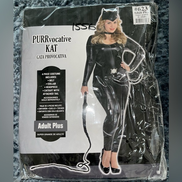 Halloween Plus Size 18/20 Women’s Cat Costume- PurrVocative Kat - Picture 5 of 7